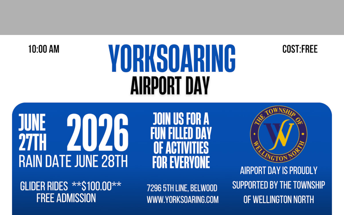 Airport Day at York Soaring on Jun 27th 2026